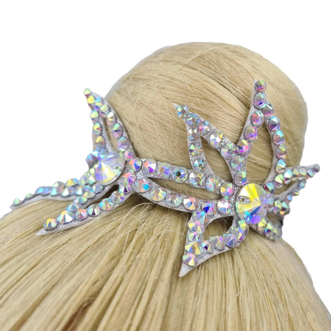 Hair Crown Lily Silver