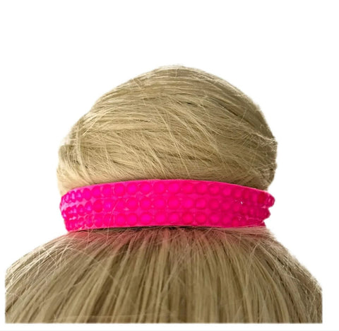 Hair Crown Minimal Neon Pink