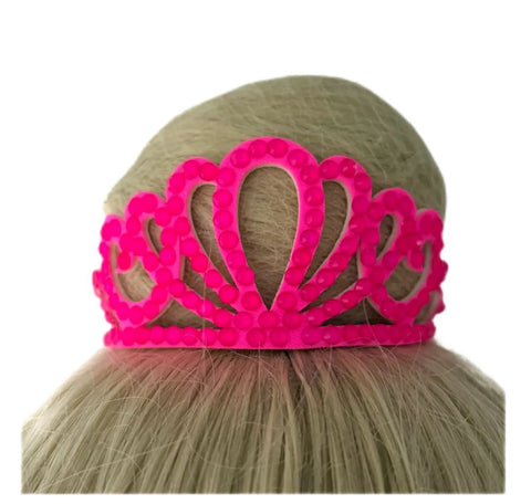 Hait Crown Princess Neon Pink