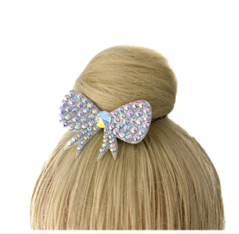 Hair Crown Bow Silver