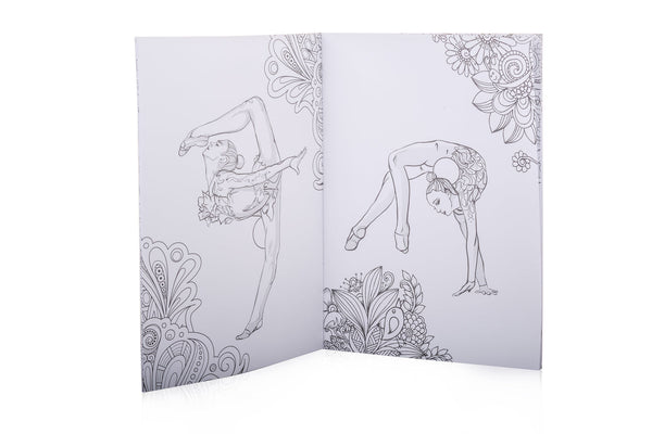 Coloring book "Gymnast with ball" A5